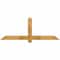 Ekena Millwork Eugene Rough Sawn Timber Gable Bracket, Western Red Cedar, 60"W x 22"H x 4"D x 4"F, 9/12 Pitch GBW060X22X0404EUG00RWR - alternate 1